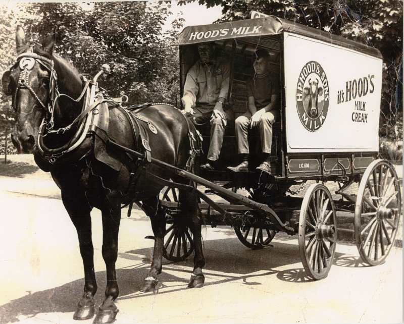 Lynn Public Library, Lynn, Mass. · Hood Milk Wagon · Noble Digital Heritage